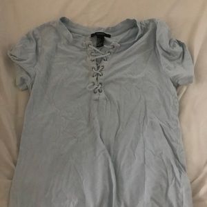 light blue forever 21 shirt
